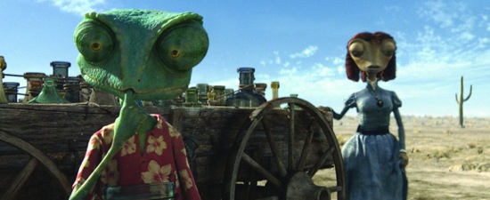 Johnny Depp and Isla Fisher - Rango