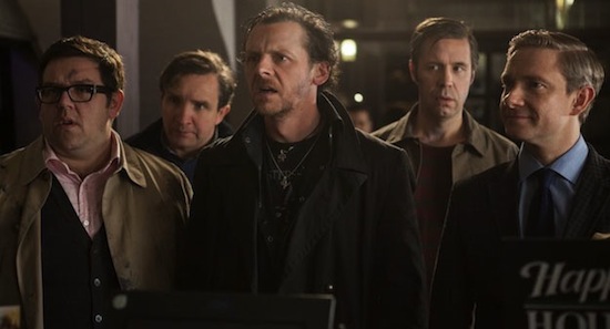 Nick Fost, Eddie Marsan, Simon Pegg, Paddy Considine and Martin Freeman