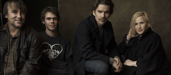 Richard Linklater, Ellar Coltrane, Ethan Hawke and Patricia Arquette